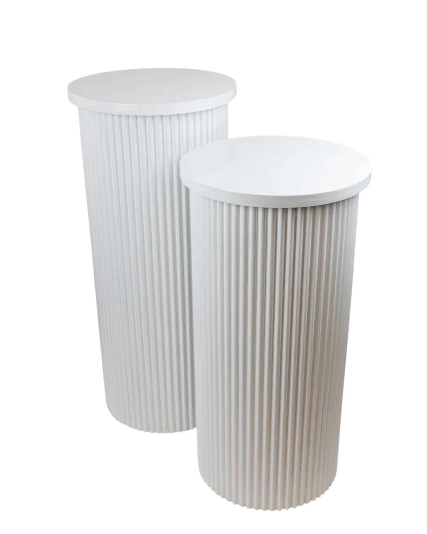 Round Ripple Plinth | Set of 2