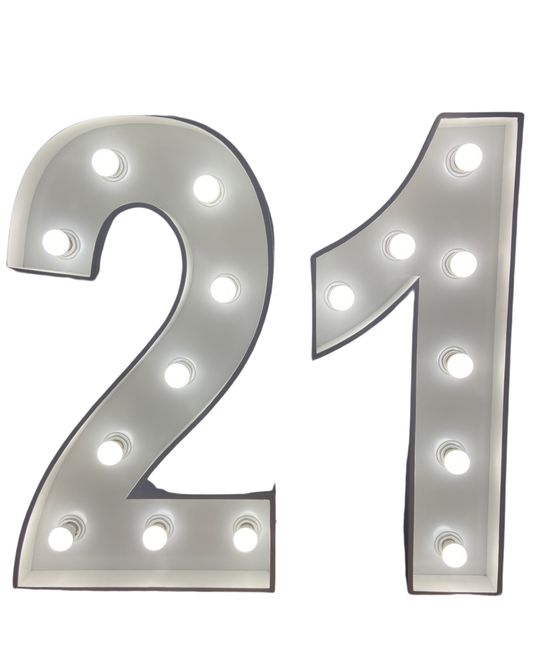 21 Marquee Number Hire