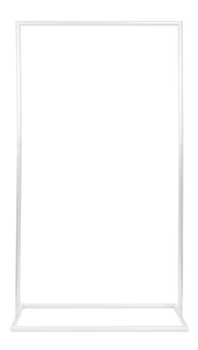 Metal Welcome Sign Stand - White